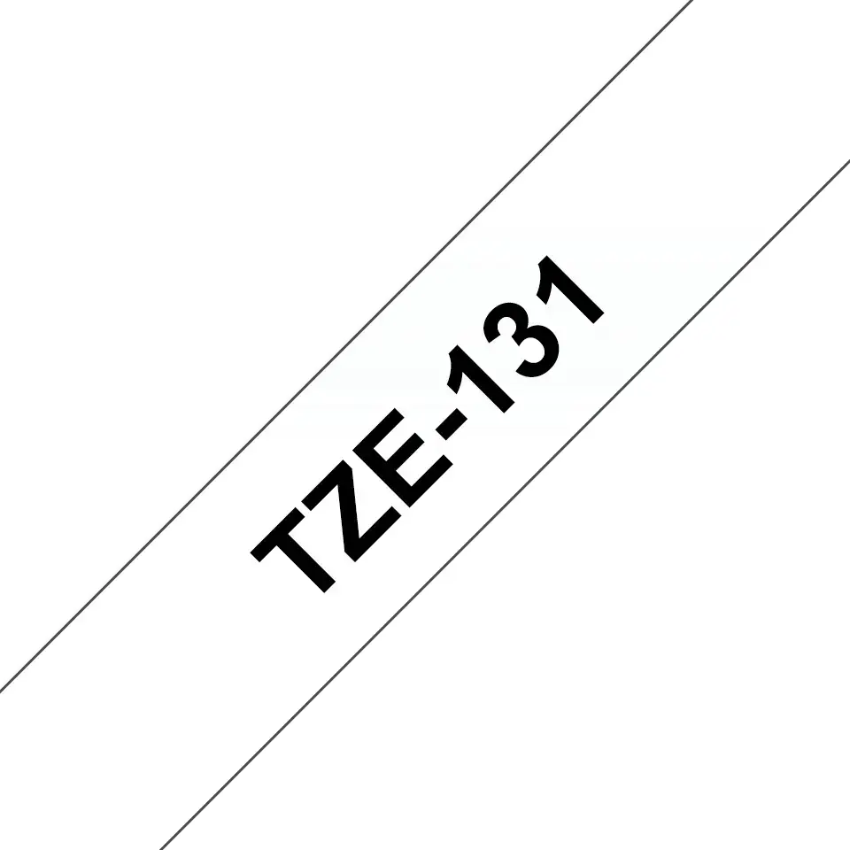 BROTHER TZE131 tape black/clear 12mm 8m