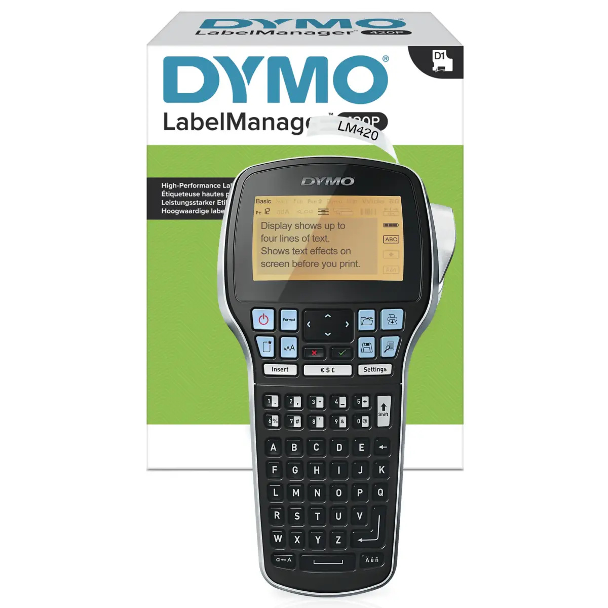 DYMO LabelManager 420P 6/9/12/19 mm D1-Bänder