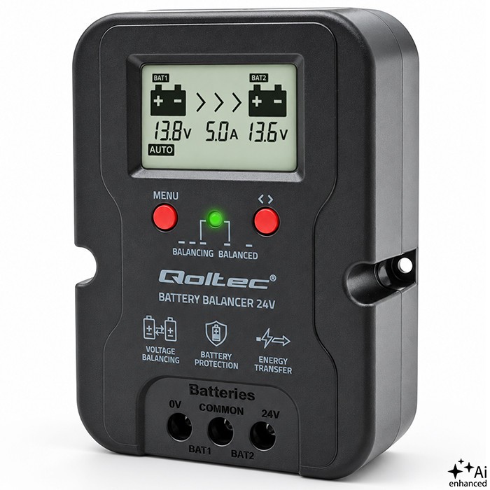 QOLTEC Voltage balancer for 24V batteries