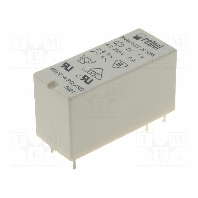 RELPOL Relay: electromagnetic; Ucoil: 5VDC; DPST-NO