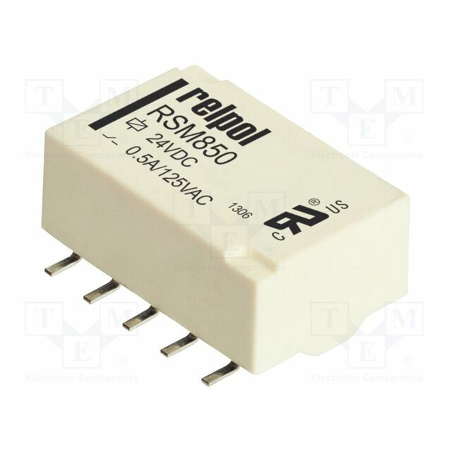 RELPOL Relay: electromagnetic; Ucoil: 24VDC; DPDT
