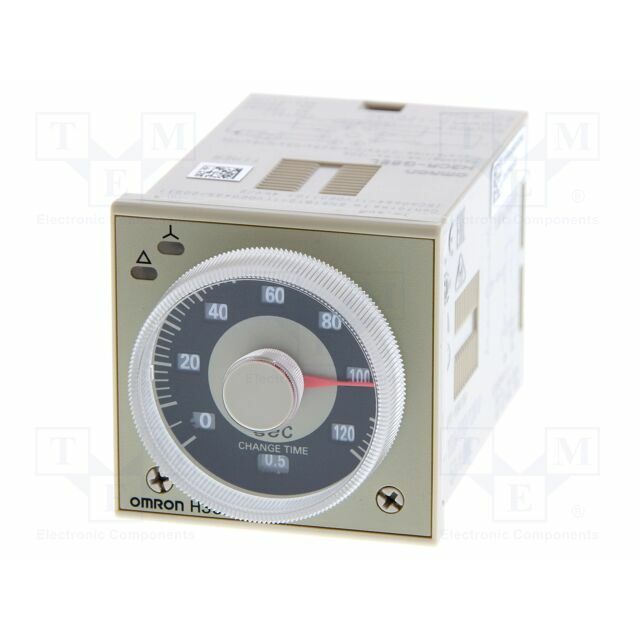 OMRON Timer; 0,5÷120s; DPDT; 200÷240VAC
