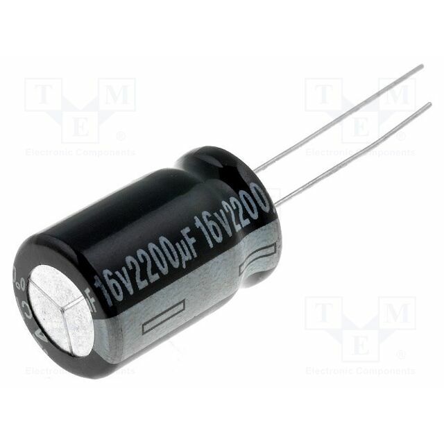 SAMWHA Capacitor: electrolytic; THT; 2200uF; 16VDC