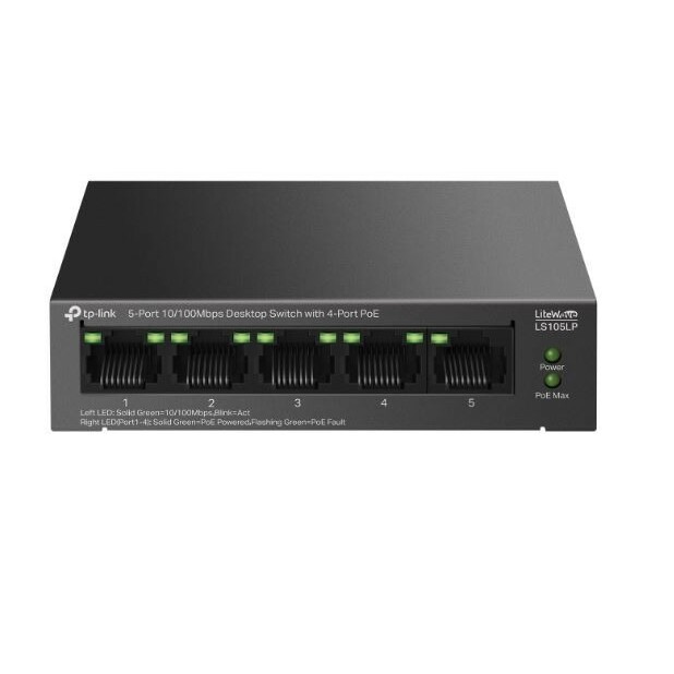 TP-Link LiteWave LS105P Unmanaged Fast Ethernet