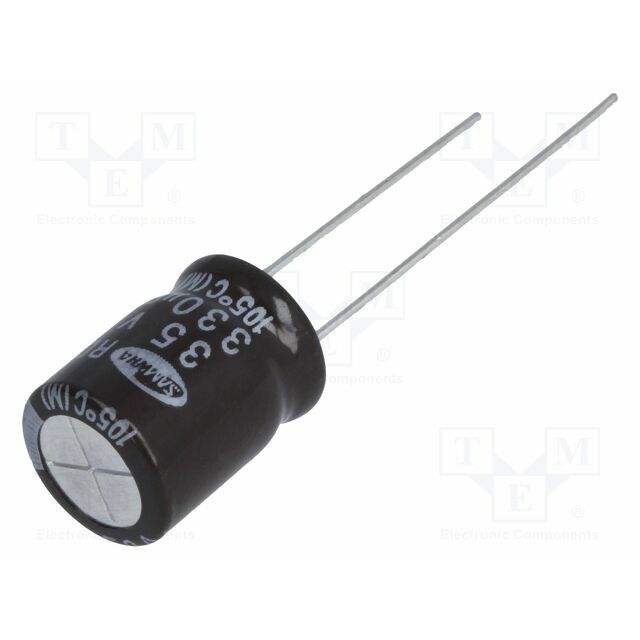 SAMWHA Capacitor: electrolytic; THT; 330uF; 35VDC