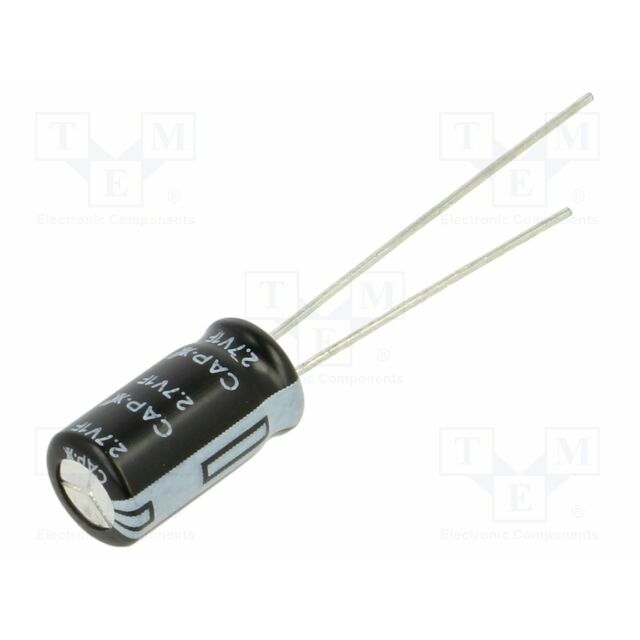 CAP-XX Supercapacitor; THT; 1F; 2.7VDC