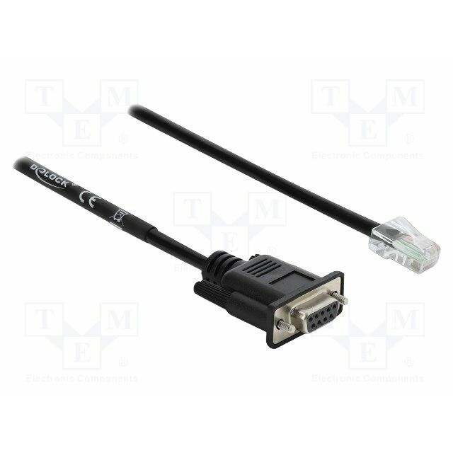 Cable; D-Sub 9pin socket,RJ45 plug