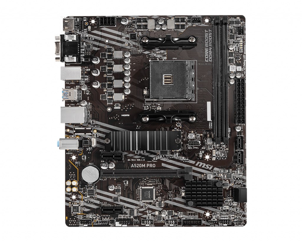 MSI A520M PRO Socket AM4 micro