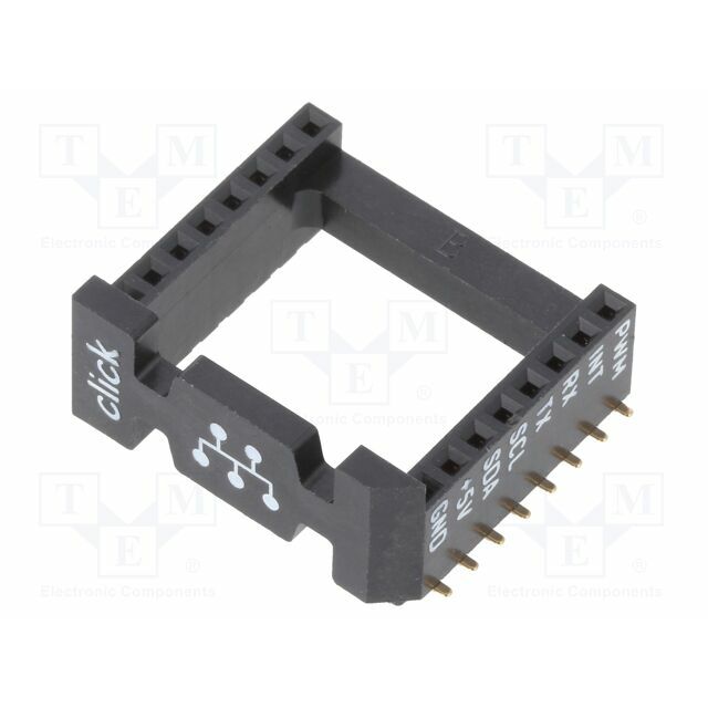 Adapter; holder; PIN: 16; black |