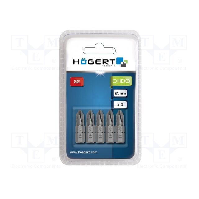 HÖGERT TECHNIK Screwdriver bit; Phillips; PH1