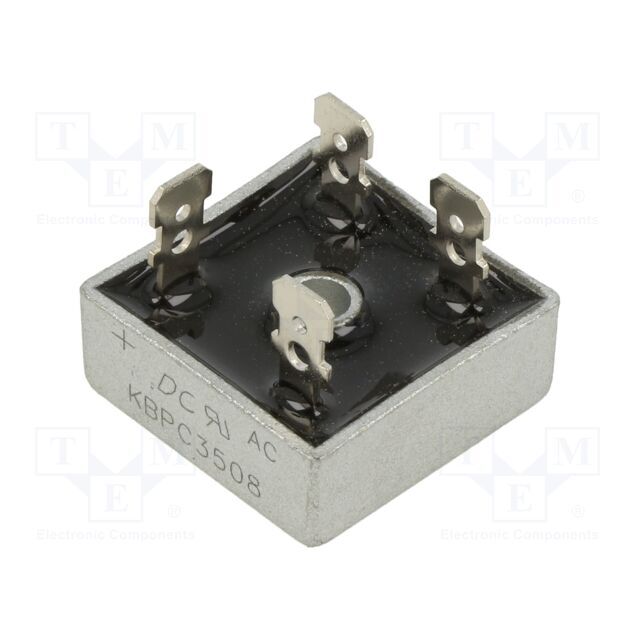 DC COMPONENTS Bridge rectifier: single-phase; Urmax: