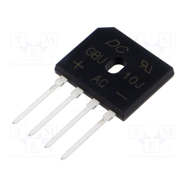 DC COMPONENTS Bridge rectifier: single-phase; Urmax:
