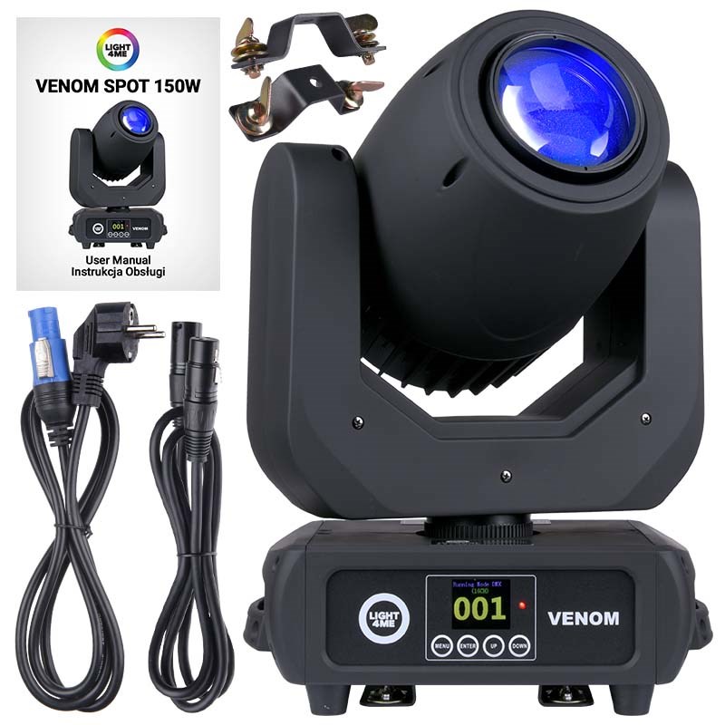 LIGHT4ME VENOM SPOT 150W kustīgas galvas