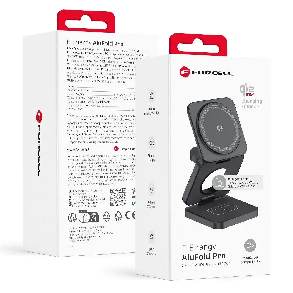 FORCELL AluFold Pro 3in1 Qi 2