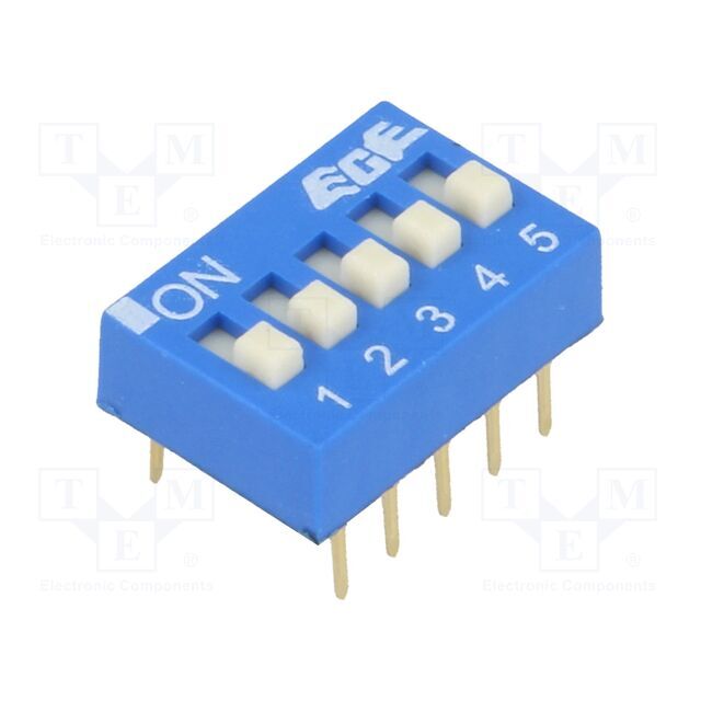 ECE Switch: DIP-SWITCH; Poles number: 5