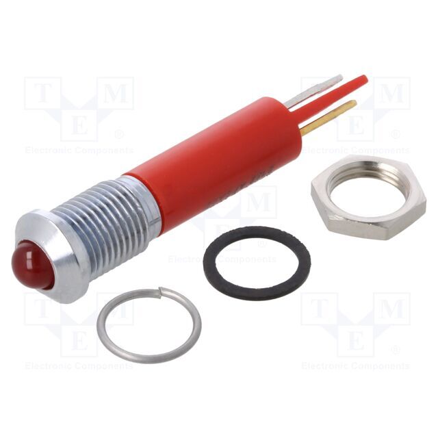 APEM Indicator: LED; prominent; red; Ø8mm