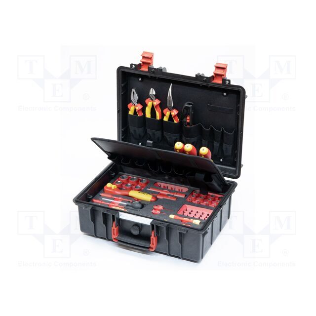 Tools set: general purpose; case; 1kV