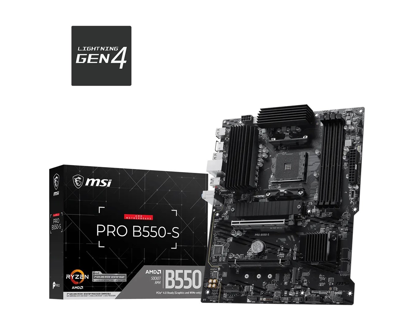 Mātesplate MSI B550-S (B550, AM4, ATX