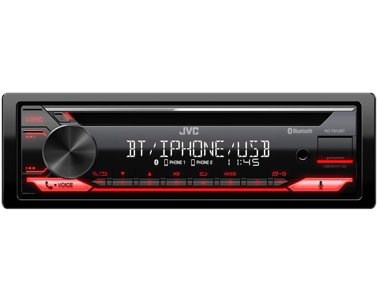 JVC KD-T812BT car media receiver |