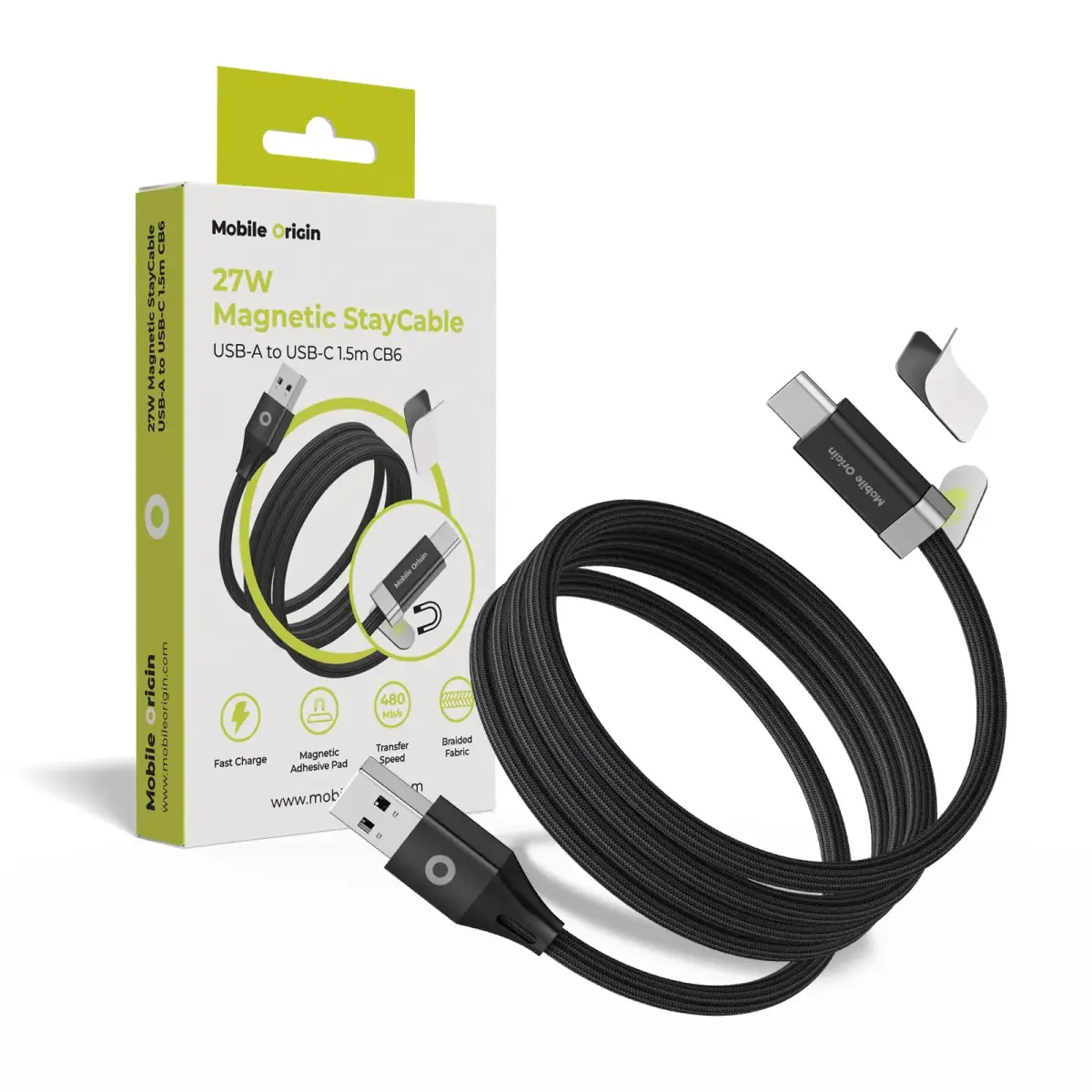Mobile Origin 27W Magnetic StayCable USB-C