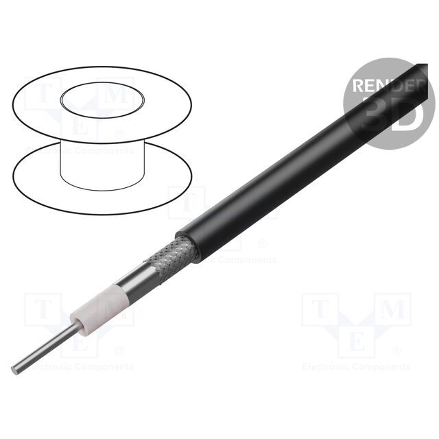 BELDEN Wire: coaxial; mini RG-59; 1x23AWG