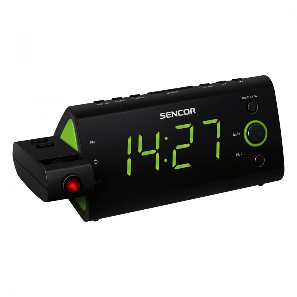 SENCOR SRC 330GN Radioclock,time projector