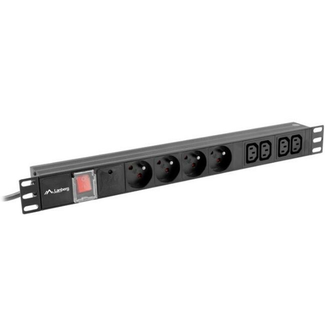 LANBERG Surge protector Rack PDU 1U