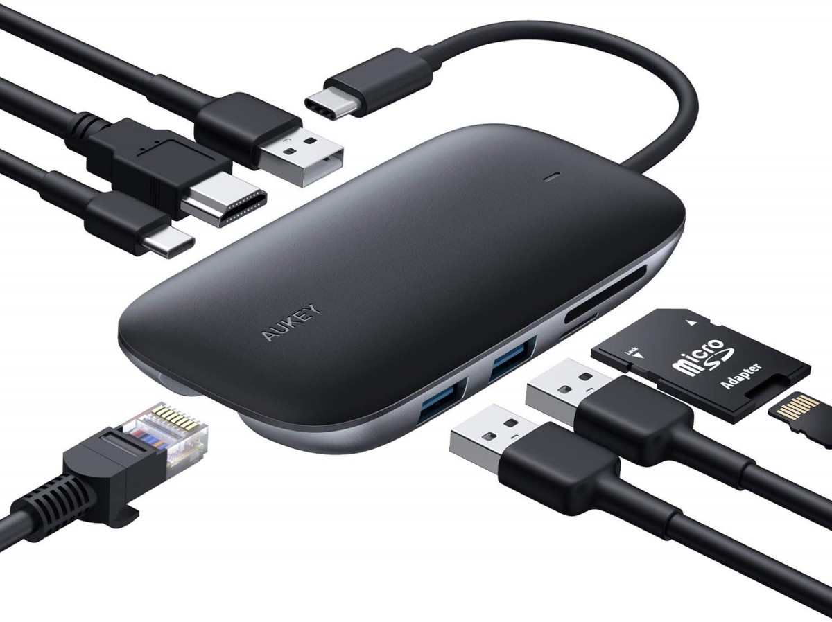 AUKEY CB-C71 aluminium HUB USB-C |