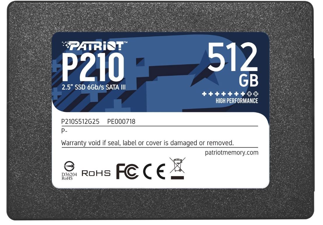 PATRIOT MEMORY Vidinis SSD Patriot P210