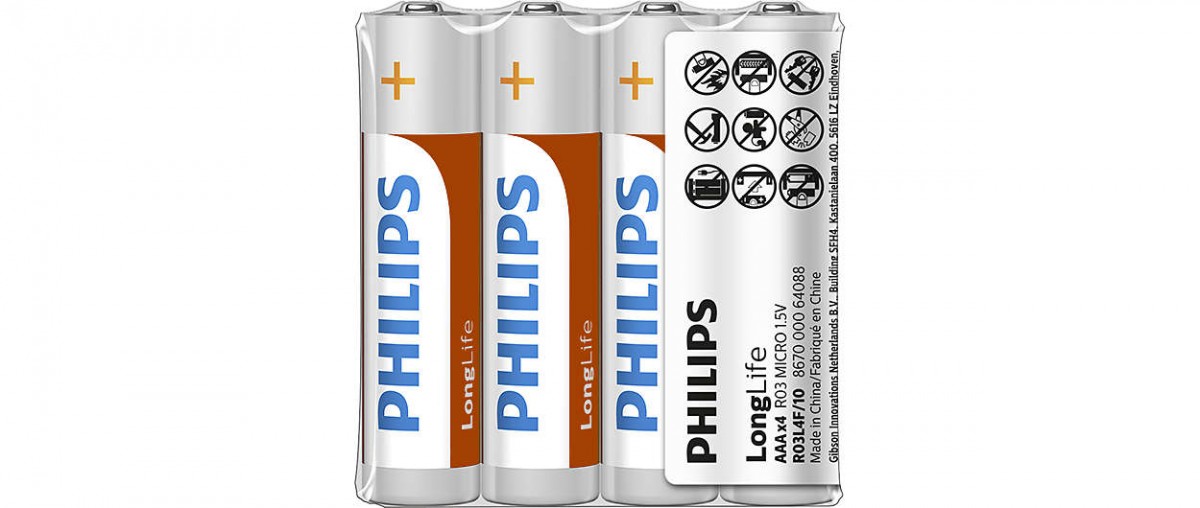 PHILIPS Battery R03 AAA LONGLIF E
