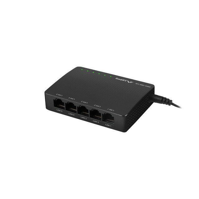 LANBERG Switch Dsp2-1005-12v 5x 1gb/s Nepārvaldāms