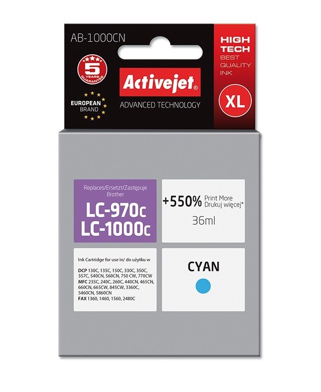 Activejet AB-1000CN Ink (replacement for Brother