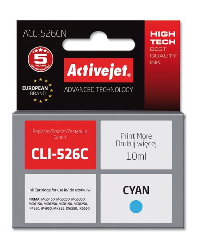 Activejet ACC-526CN Ink (replacement for Canon