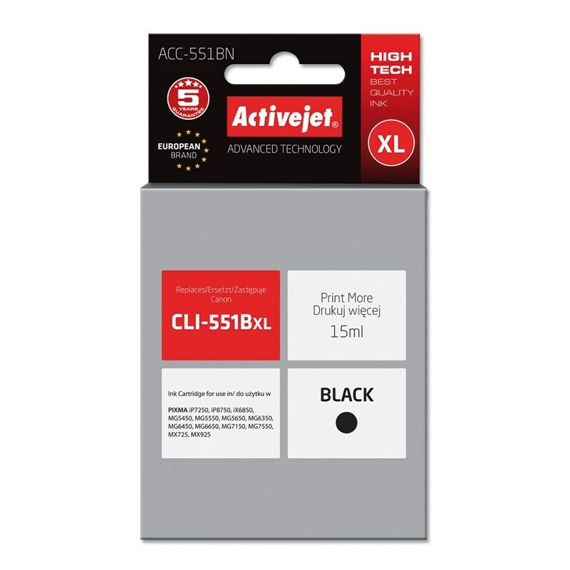 Activejet ACC-551BN Ink cartridge (replacement for