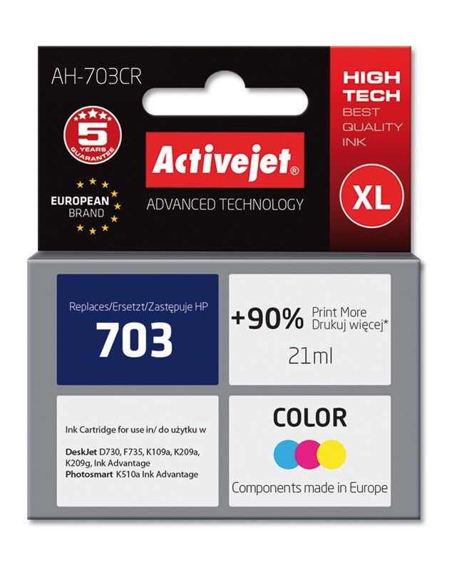 Activejet AH-703CR Ink (replacement for HP