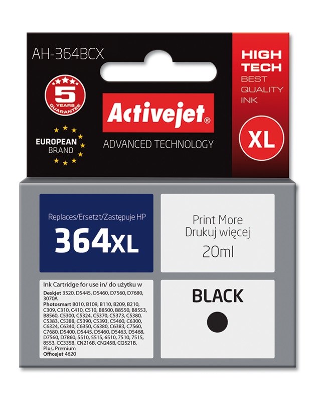 Activejet AH-364BCX Ink (replacement for HP