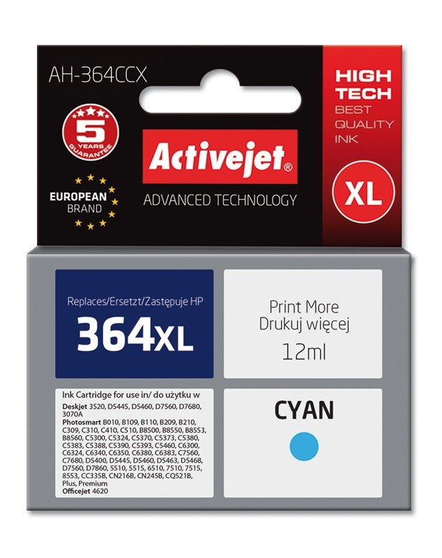 Activejet AH-364CCX Ink (replacement for HP