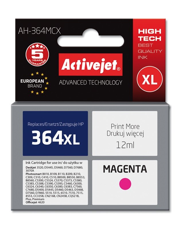 Activejet AH-364MCX Ink (replacement for HP