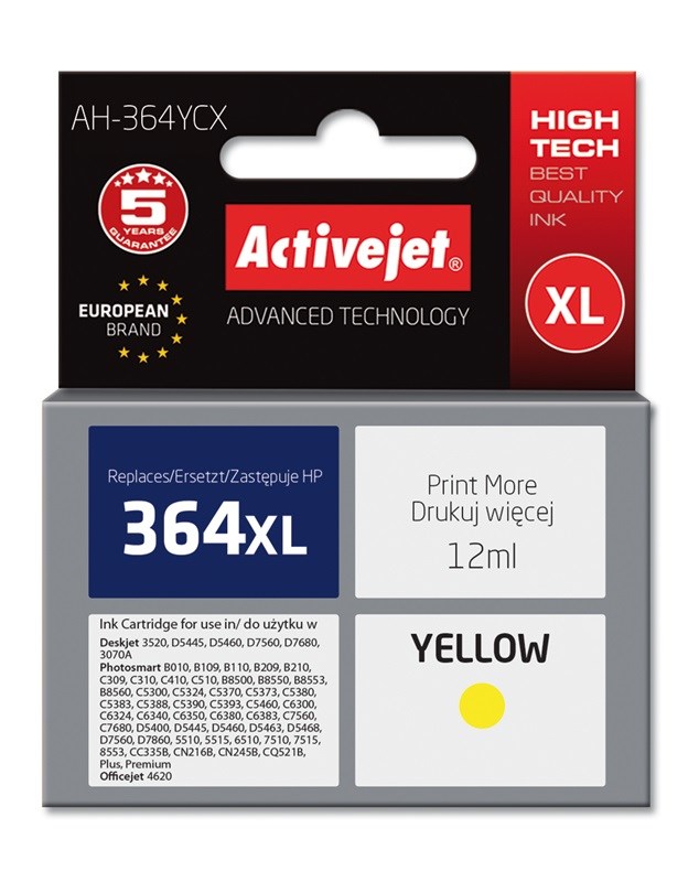 Activejet AH-364YCX Ink (replacement for HP