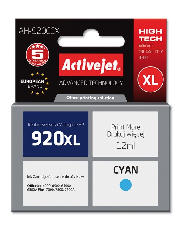 Activejet AH-920CCX Ink (replacement for HP