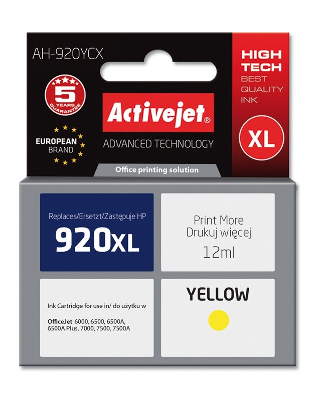 Activejet AH-920YCX Ink (replacement for HP