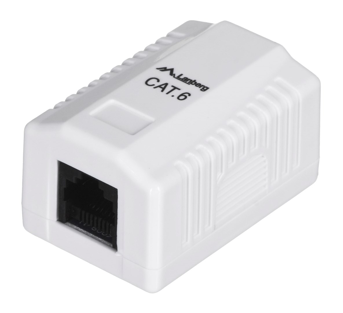 LANBERG Wall socket; white; RJ45 socket