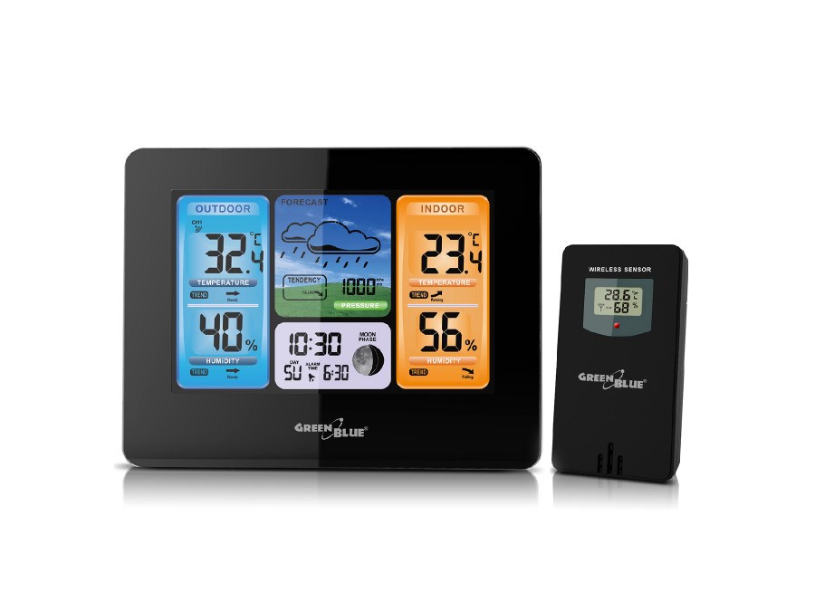 GREENBLUE Home weather station GB526 DCF