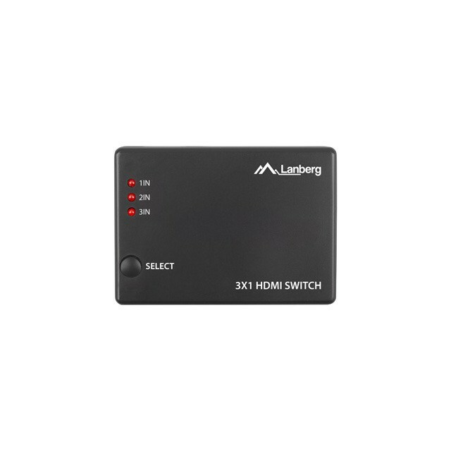 LANBERG switch video 3-port HDMI black