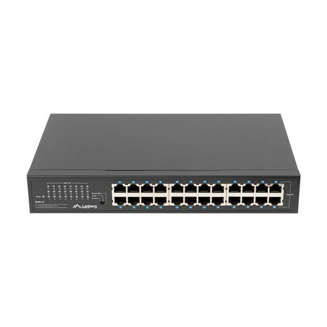 LANBERG switch rack 19inch 24-port 1GB