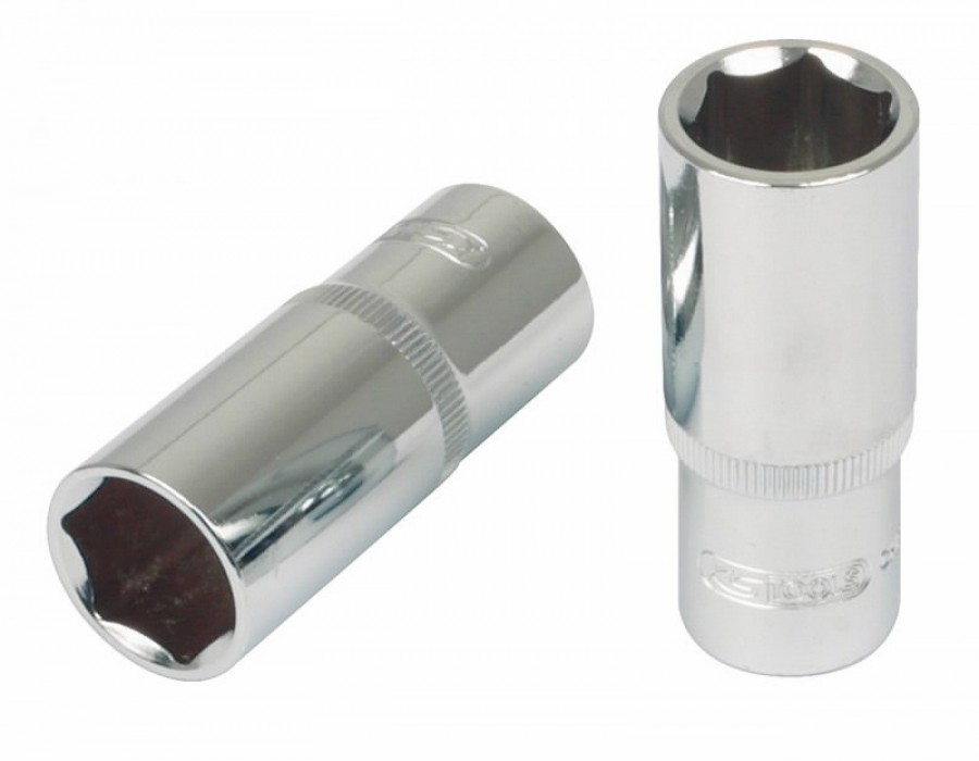 1/2" CHROME+ 12-kantu muciņa, gara 10mm