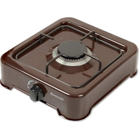 1-burner gas cooker Ravanson K-01BR (Brown)