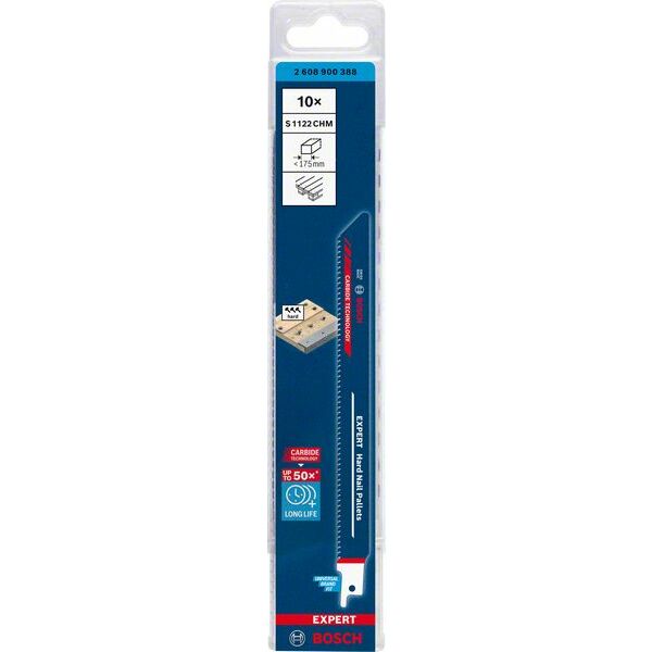 BOSCH 10 zobenzāģa asmeņi S1122CHM HardNail