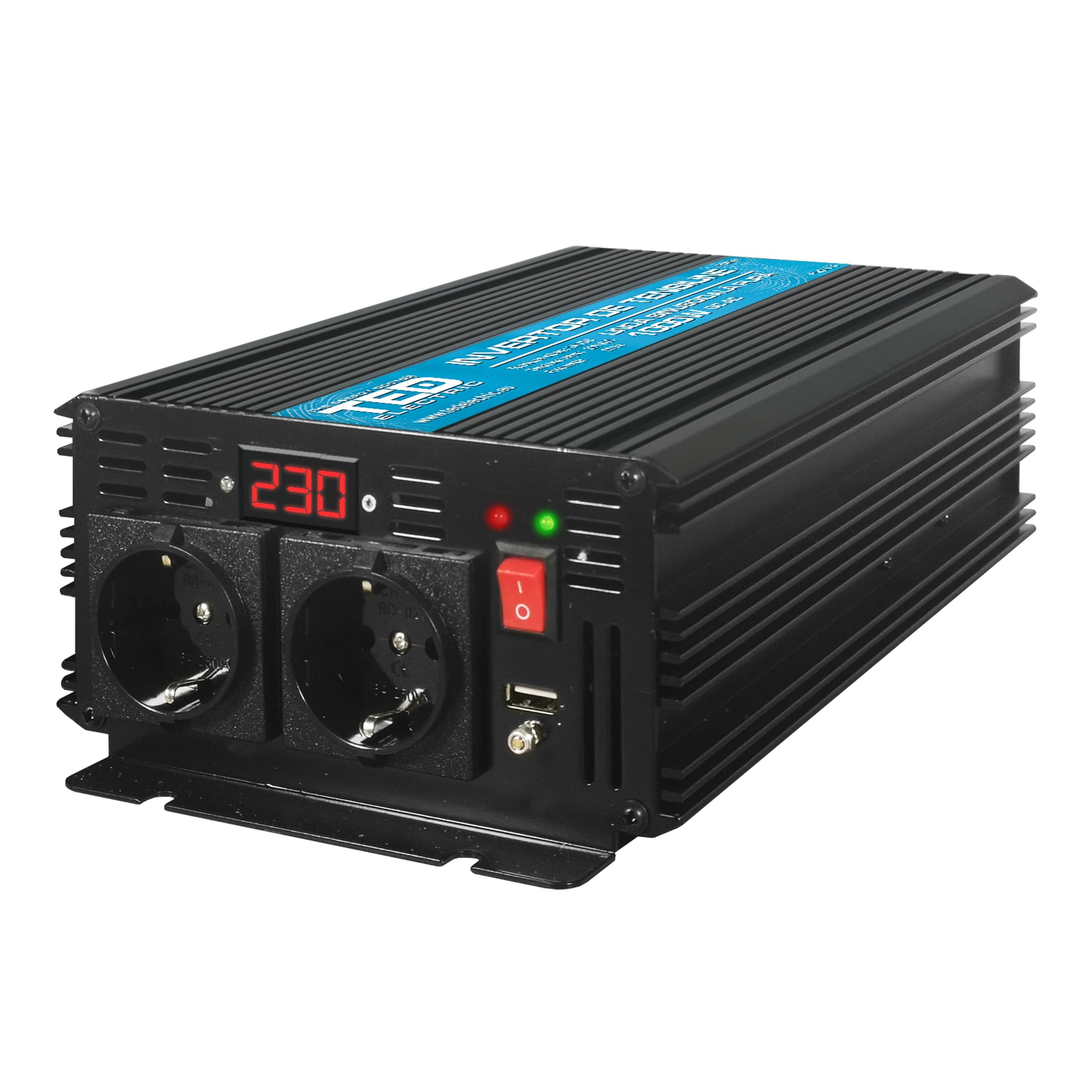 TED ® 1000/2000W Tīras sinusoidālās strāvas