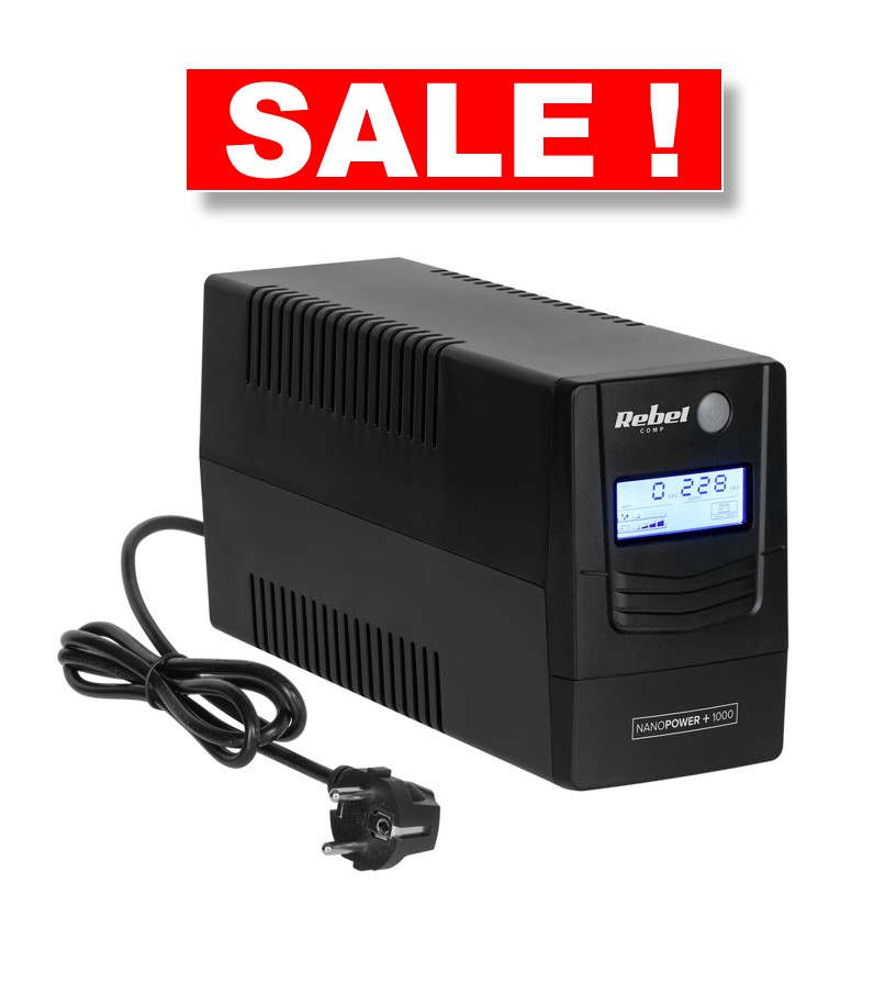 REBEL™ 1000VA/600W Line-Interactive | Nepārtrauktās barošanas